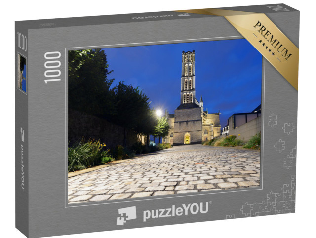 Puzzle de 1000 pièces « Vue nocturne de la cathédrale Saint-Étienne de Limoges, France »