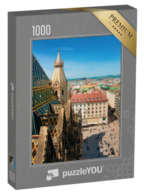 Puzzle de 1000 pièces « Cathédrale Saint-Étienne dans la vieille ville de Vienne »