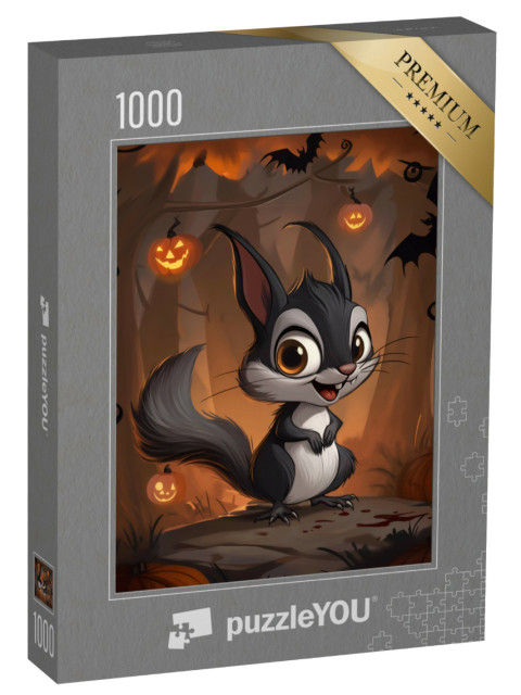 Puzzle de 1000 pièces « écureuil, Halloween »