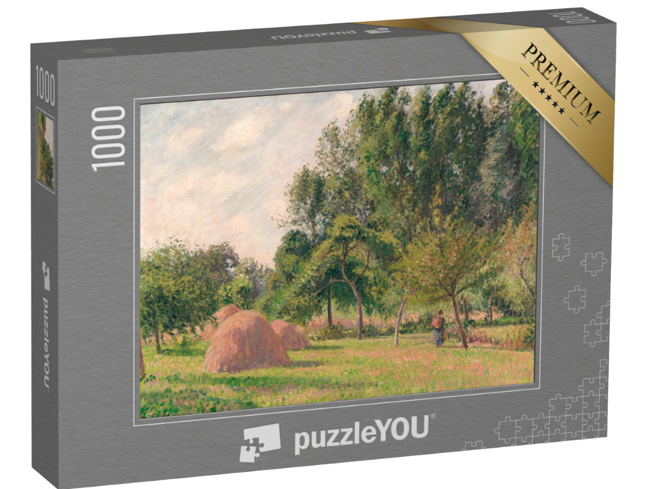 Puzzle de 1000 pièces « Camille Pissarro - Botte de foin, matin, Éragny »