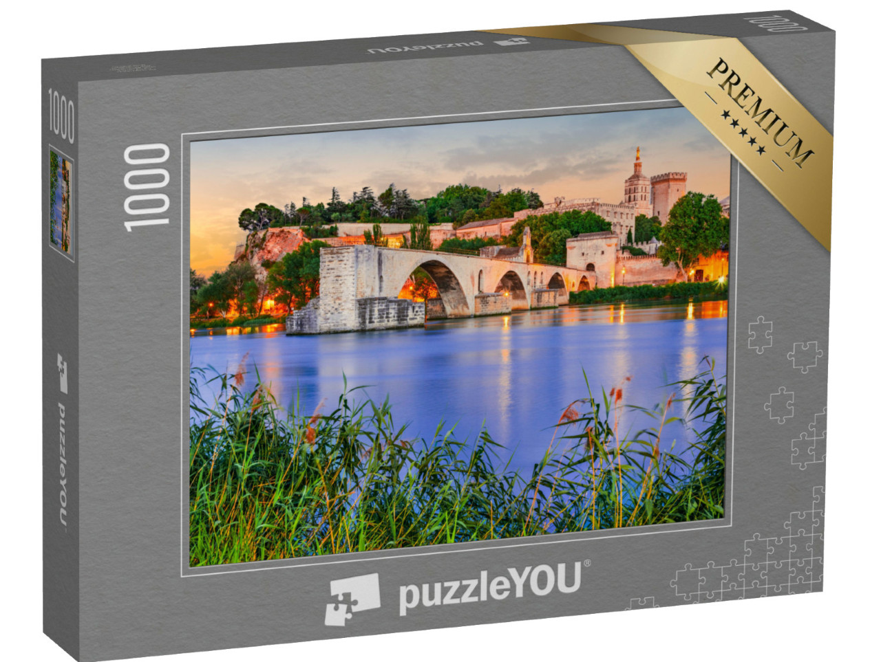 Puzzle de 1000 pièces « Pont Saint-Benezet sur le Rhône, Avignon, France »