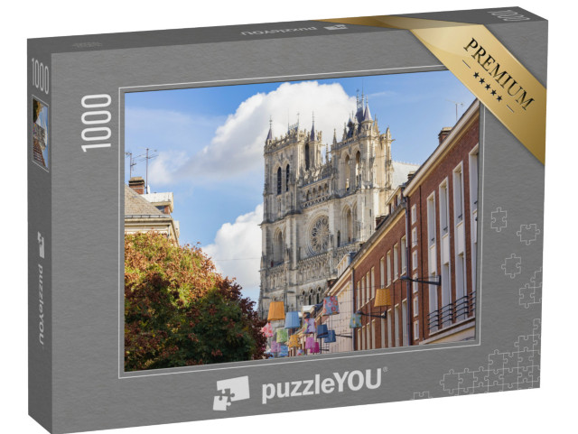 Puzzle de 1000 pièces « Vue sur la célèbre cathédrale d'Amiens à Amiens, Hauts-de-France, France »