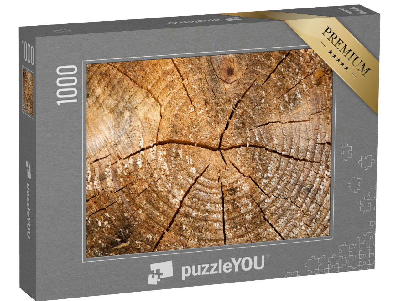 Puzzle de 1000 pièces « Bois altéré avec cernes annuels »