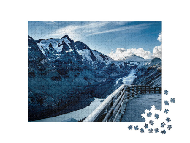 Puzzle de 1000 pièces « Vue sur l'empereur François-Joseph dans le parc national des Hohe Tauern avec le Grossglockner »
