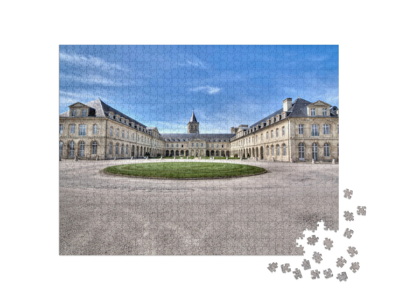 Puzzle de 1000 pièces « NormandyCaenabbey à Mesdames »