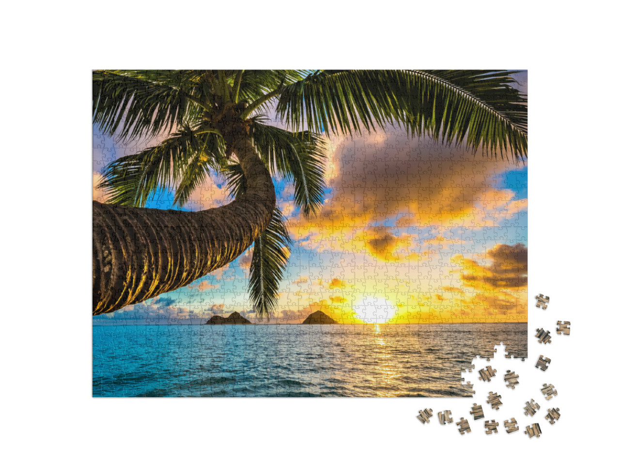 Puzzle de 1000 pièces « Lever de soleil sur Hawaii »
