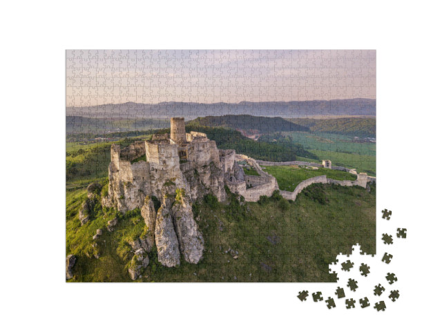 Puzzle de 1000 pièces « Impressionnant château de Spiš en Slovaquie »