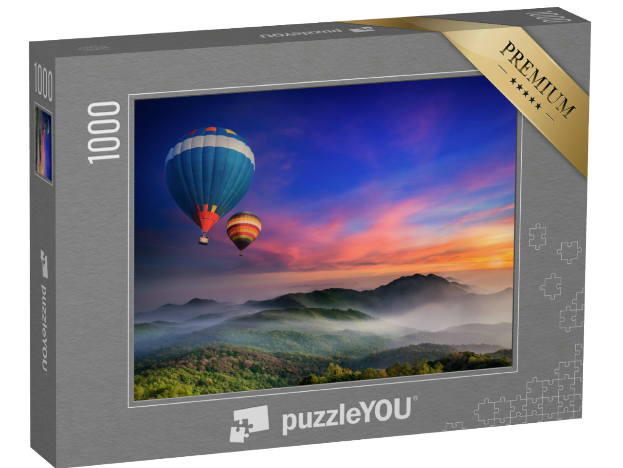 Puzzle de 1000 pièces « Lever de soleil dans la province de Chiang Mai, Thaïlande »