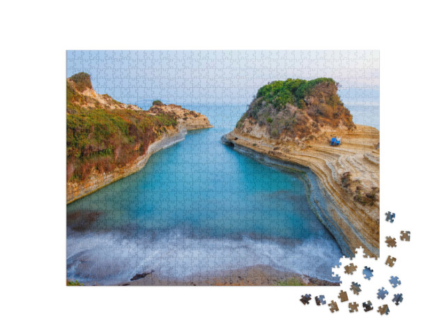 Puzzle de 1000 pièces « Plage du Canal d'Amour, Corfou, Grèce »