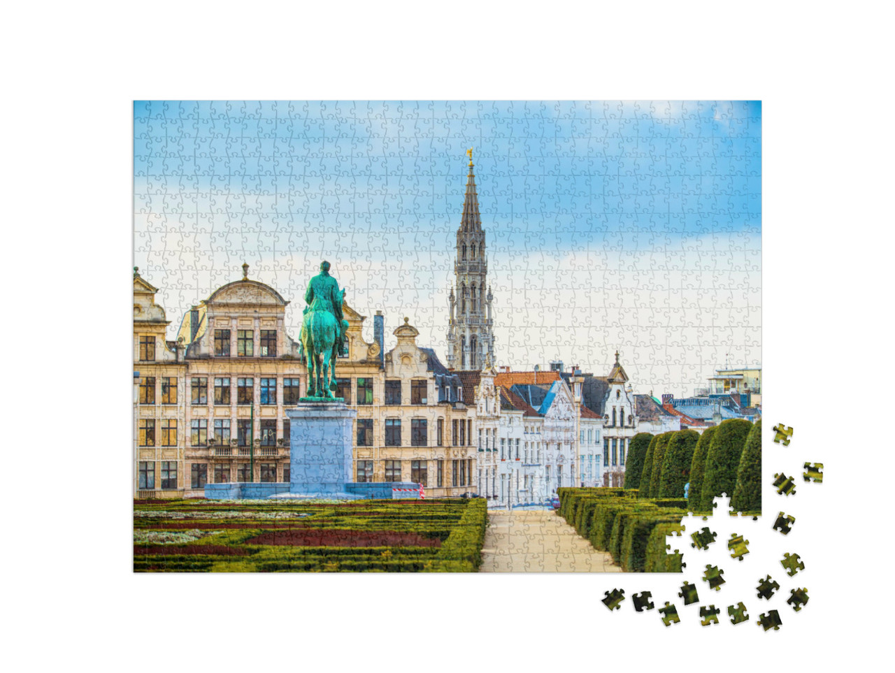 Puzzle de 1000 pièces « Montagne des Arts ou Mont des Arts, centre de Bruxelles, Belgique »