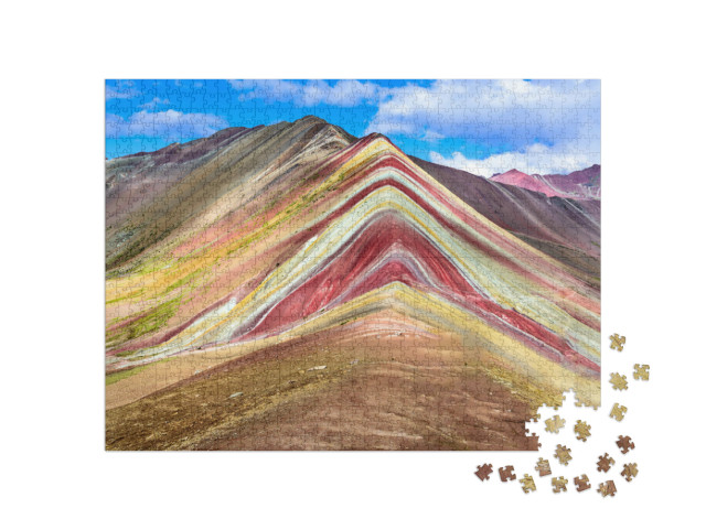 Puzzle de 1000 pièces « Montagne arc-en-ciel Vinicunca, Pérou »