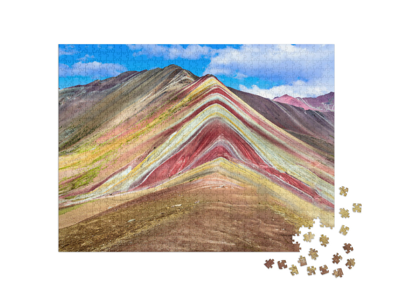 Puzzle de 1000 pièces « Montagne arc-en-ciel Vinicunca, Pérou »