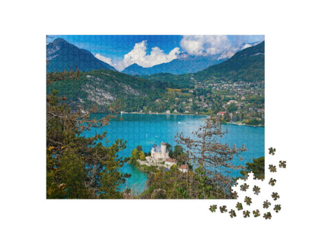 Puzzle de 1000 pièces « Le lac d'Annecy dans les Alpes françaises »