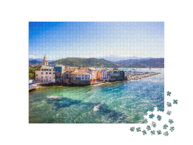 Puzzle de 1000 pièces « La partie ancienne de Saint-Florent en Corse »