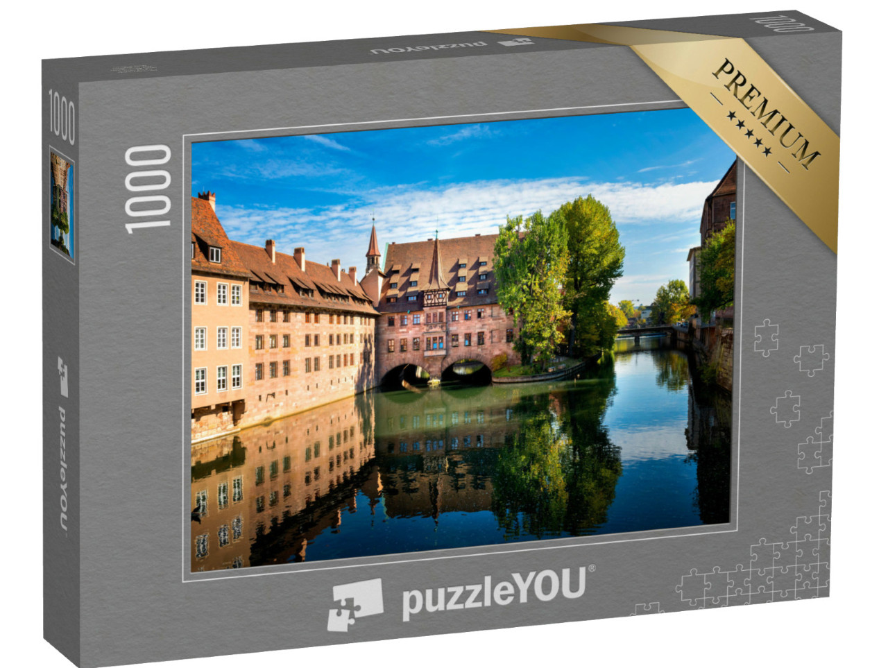 Puzzle de 1000 pièces « Nuremberg, Heilig-Geist-Spital, Franconie, Allemagne »