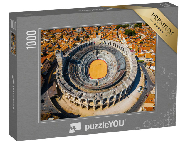 Puzzle de 1000 pièces « La vue aérienne d'Arles, une ville sur le Rhône dans la région Provence du sud de la France »
