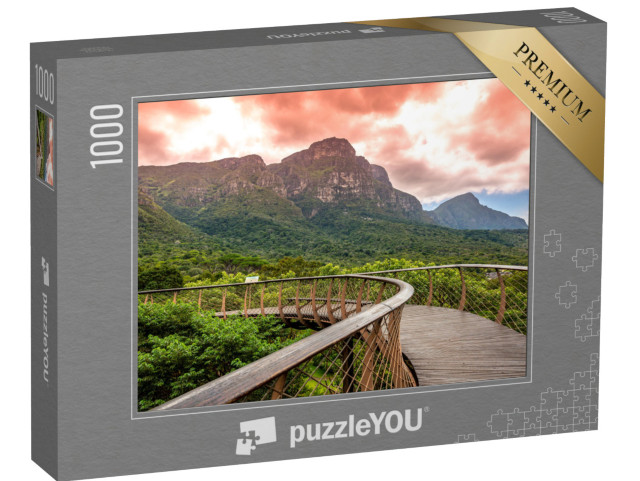 Puzzle de 1000 pièces « Parc national de Kirstenbosch avec Tree Canopy Walkway et Table Mountain, Afrique du Sud »