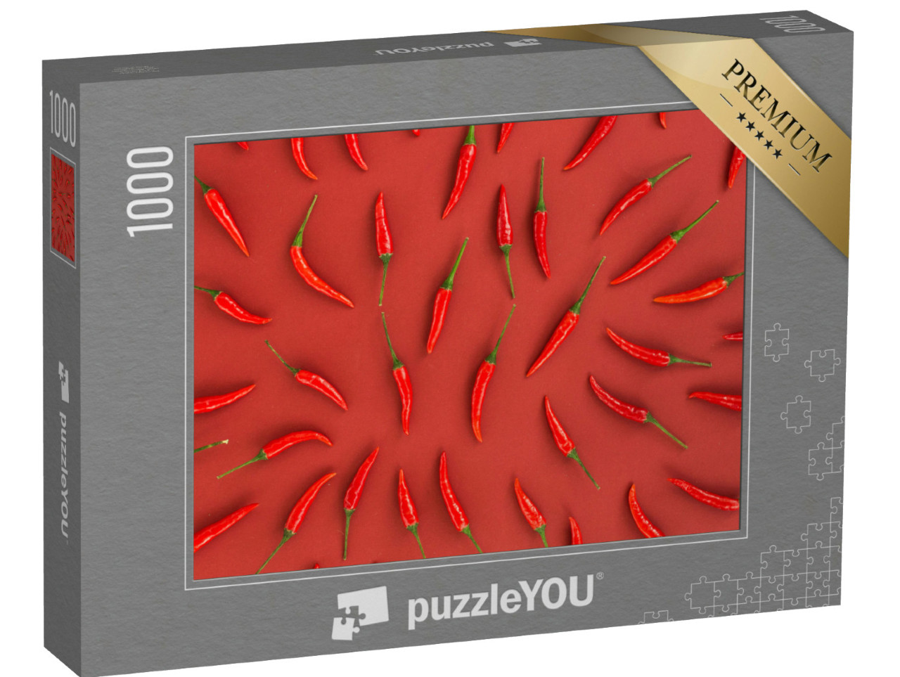 Puzzle de 1000 pièces « Épices épicées - piments rouges »