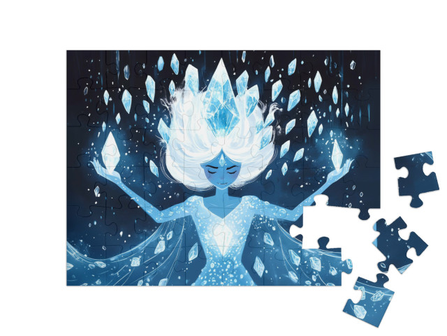 Puzzle de 48 pièces « La magie de la princesse des neiges »