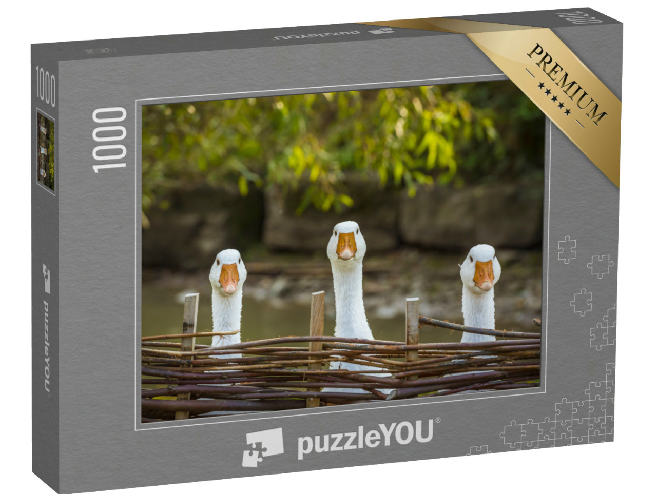 Puzzle de 1000 pièces « Trois oies curieuses »