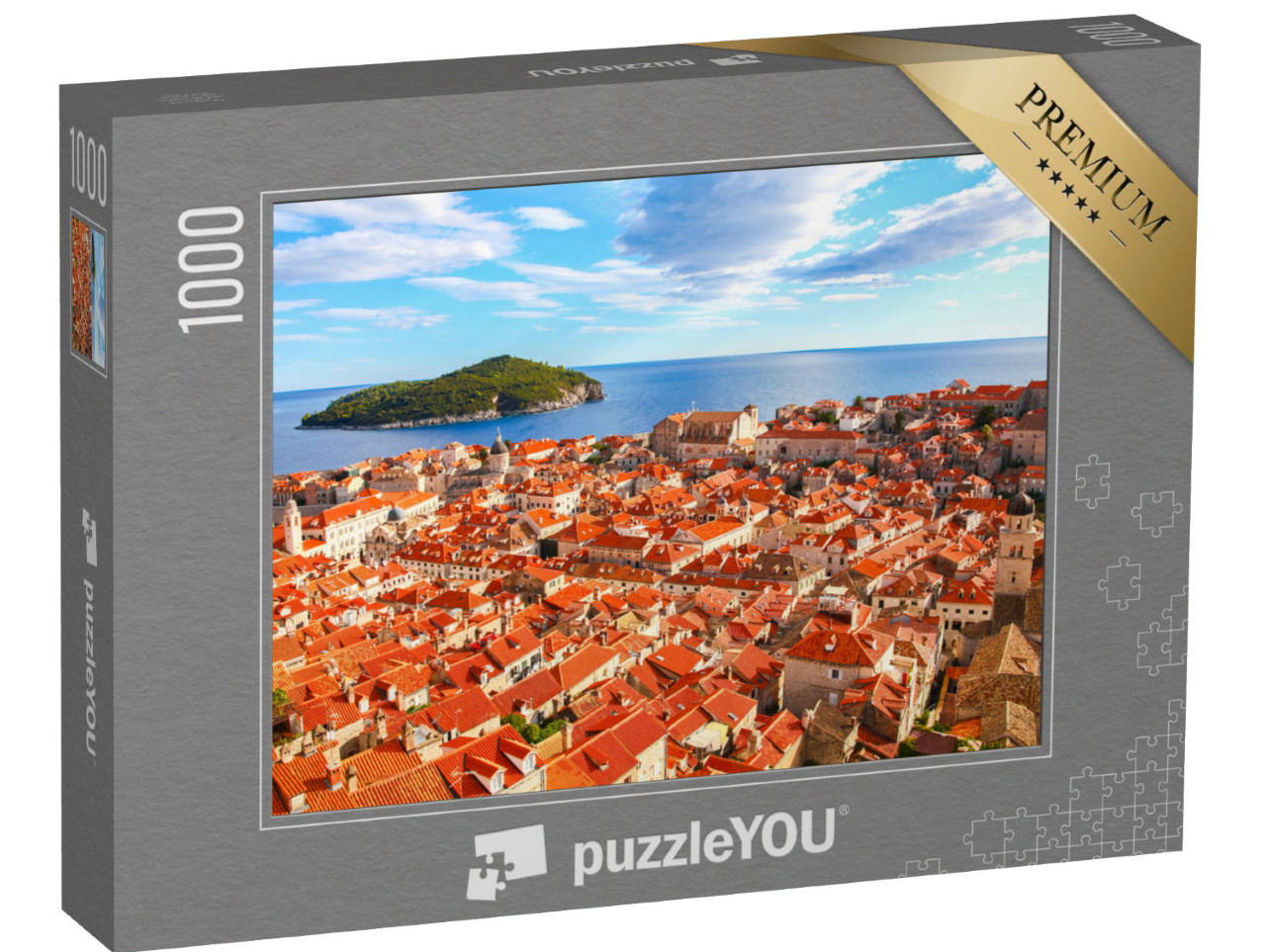 Puzzle de 1000 pièces « Vieille ville de Dubrovnik sur la mer Adriatique, Croatie »