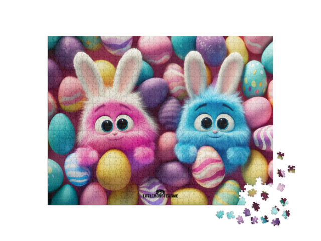 Puzzle de 1000 pièces « LITTLEMONSTERTIME: Easter Monster Buddies »