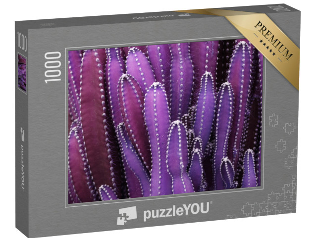 Puzzle de 1000 pièces « Gros plan : Purple Cactus Plant »