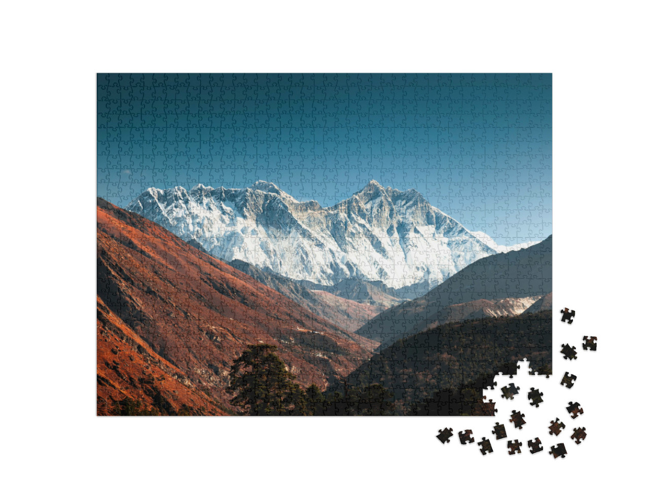 Puzzle de 1000 pièces « Everest, Lhotse et Nuptse, Népal »