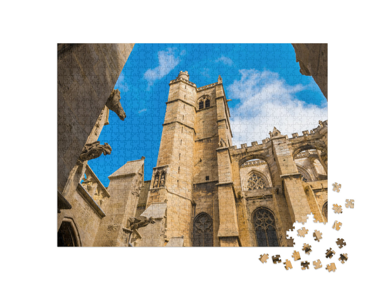 Puzzle de 1000 pièces « Cathédrale de Narbonne dans l'Aude en Occitanie, France »