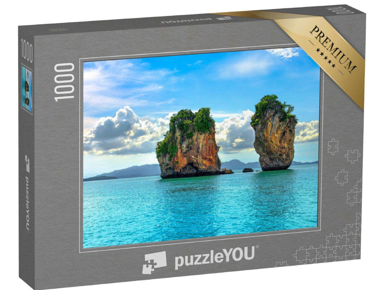 Puzzle de 1000 pièces « Une île rocheuse tropicale à couper le souffle »