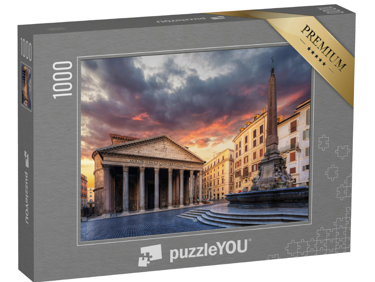 Puzzle de 1000 pièces « Vue sur le Panthéon le matin »