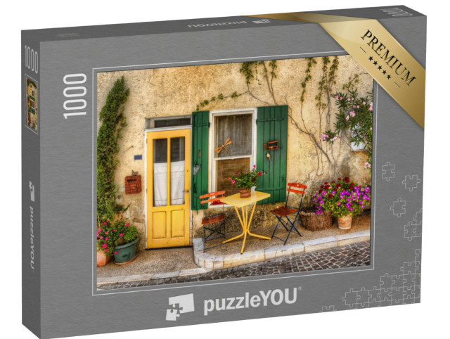 Puzzle de 1000 pièces « Façade de charme à Beaumes-de-Venise, Provence, France »