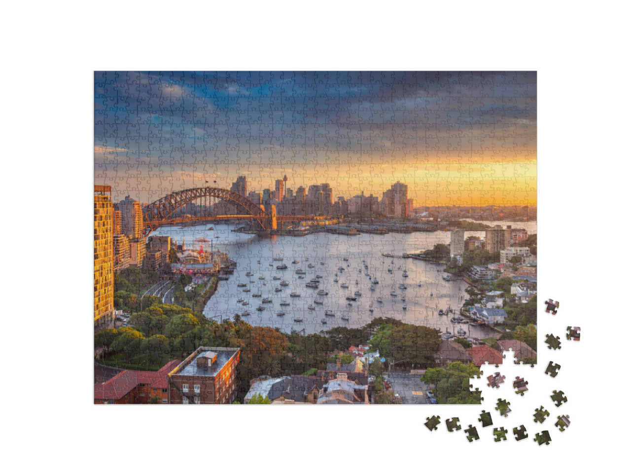 Puzzle de 1000 pièces « Sydney au coucher du soleil »