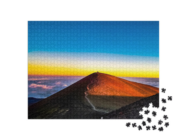 Puzzle de 1000 pièces « Mauna Kea : sommet de la Grande Île d'Hawaï, États-Unis »