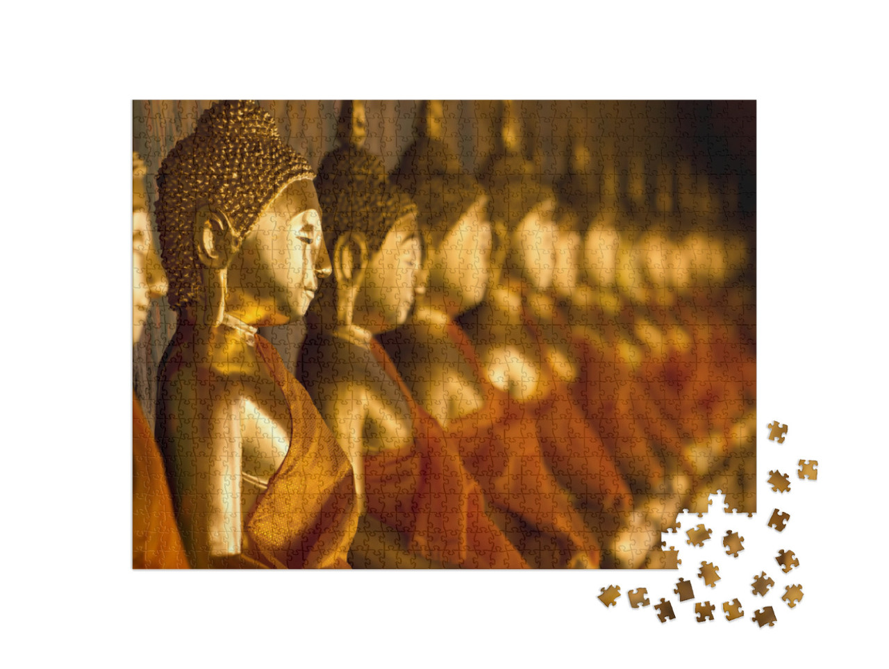 Puzzle de 1000 pièces « Statue de Bouddha au Wat Arun, Bangkok Thaïlande »