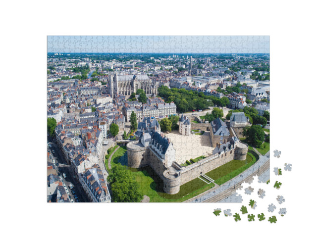 Puzzle de 1000 pièces « Le chateau des ducs de Bretagne, Loire Atlantique, France »