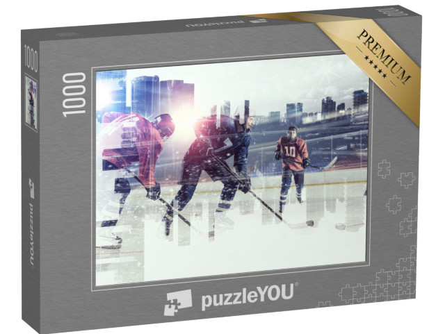 Puzzle de 1000 pièces « Joueurs de hockey sur glace »