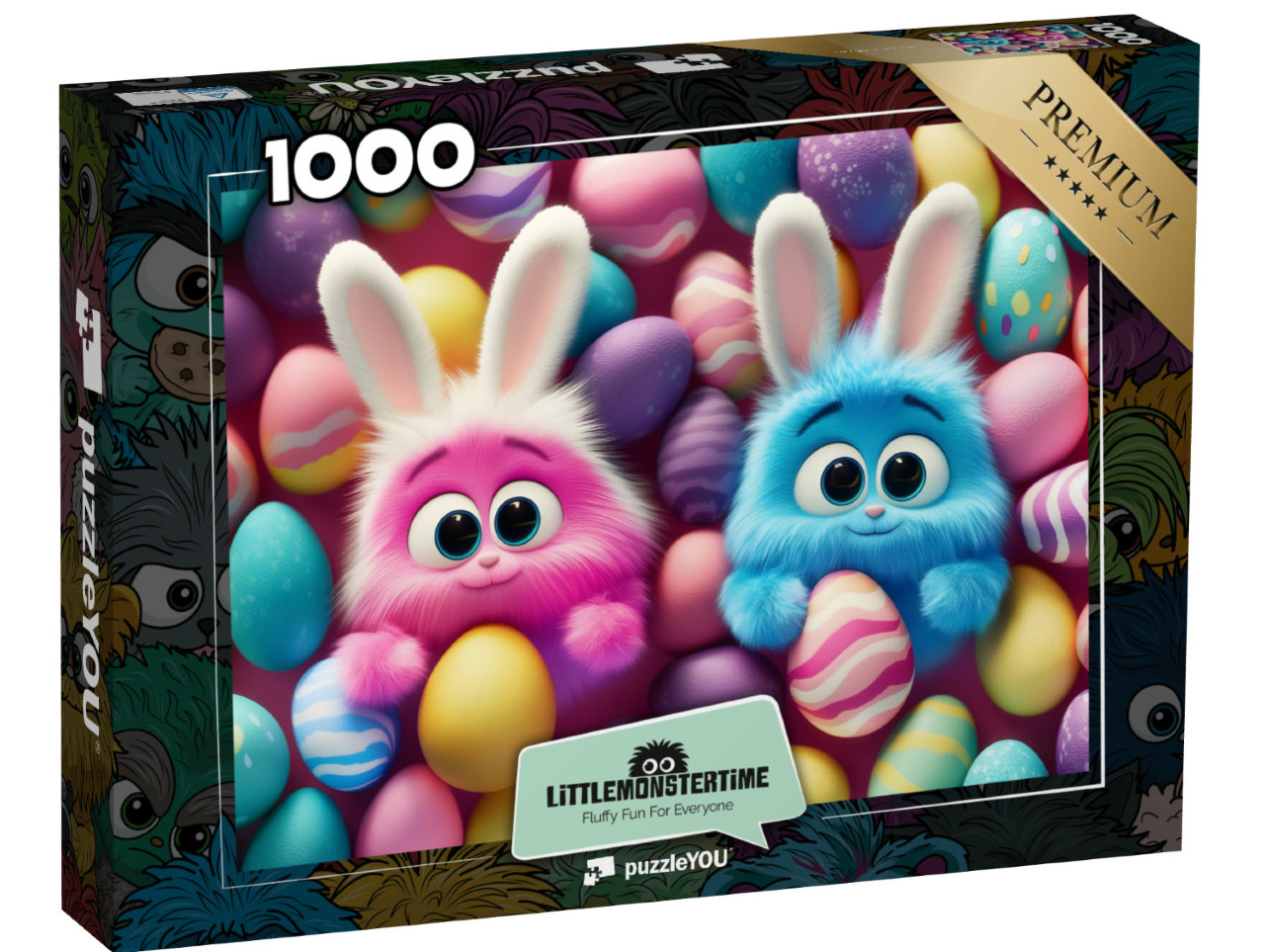 Puzzle de 1000 pièces « LITTLEMONSTERTIME: Easter Monster Buddies »