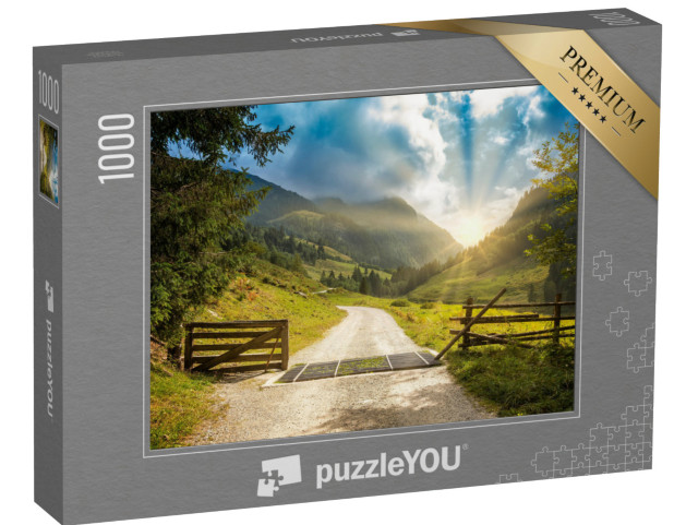 Puzzle de 1000 pièces « Sentier de randonnée dans le Zillertal, Autriche »