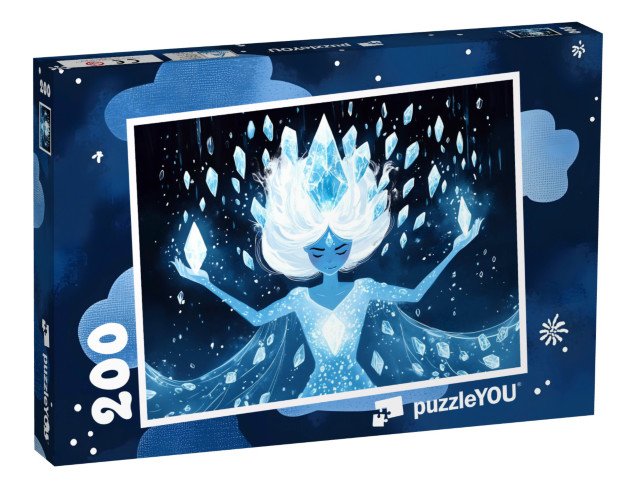 Puzzle de 200 pièces « La magie de la princesse des neiges »