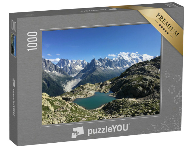 Puzzle de 1000 pièces « Lac Blanc, Mont Blanc près de Chamonix-Mont-Blanc »