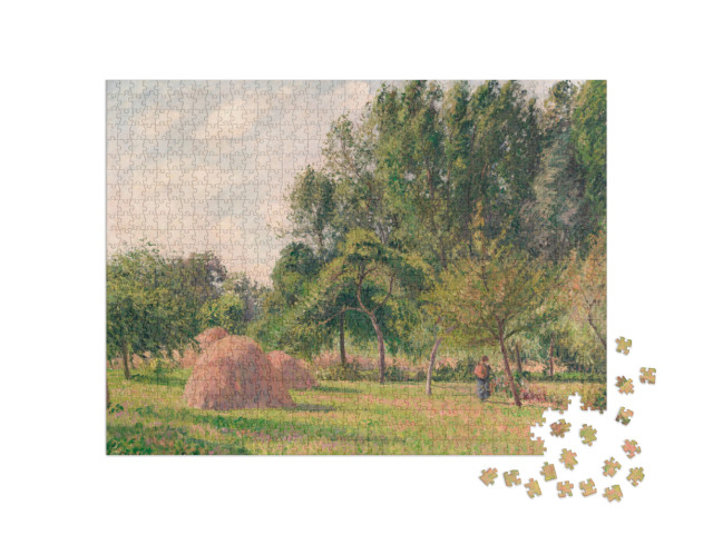 Puzzle de 1000 pièces « Camille Pissarro - Botte de foin, matin, Éragny »