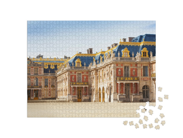 Puzzle de 1000 pièces « Cour de marbre du château de Versailles, France »