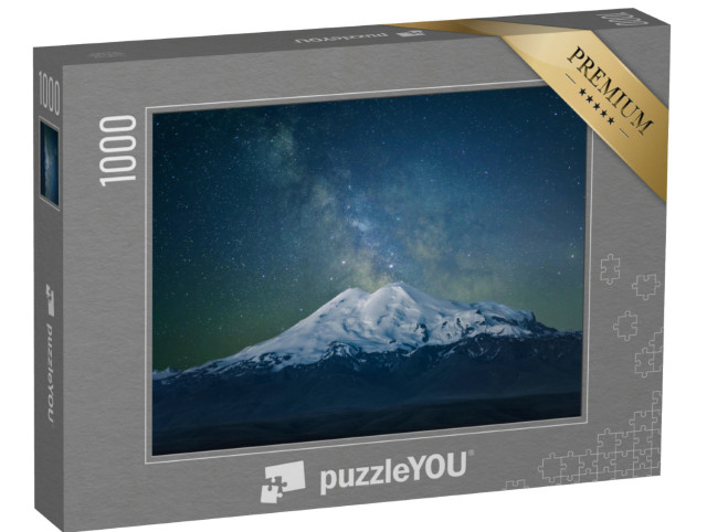 Puzzle de 1000 pièces « Le mont Elbrus et la Voie lactée »