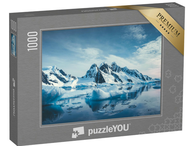 Puzzle de 1000 pièces « Hiver antarctique : montagnes couvertes de glace dans l'océan Austral »