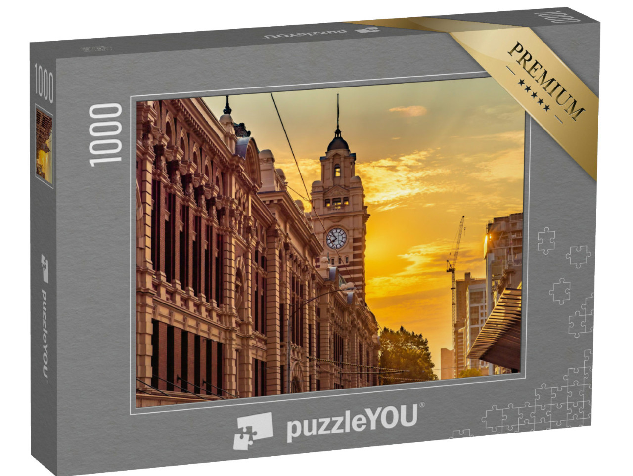 Puzzle de 1000 pièces « Tour de l'horloge, Flinders Street Train Station, Melbourne, Australie »