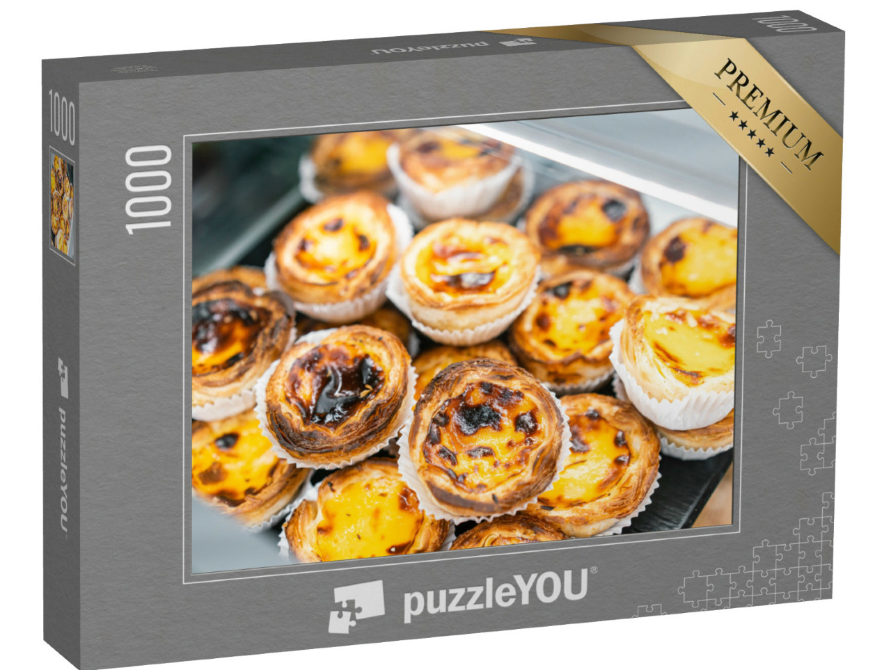 Puzzle de 1000 pièces « Pasteis de Nata : un célèbre dessert portugais »