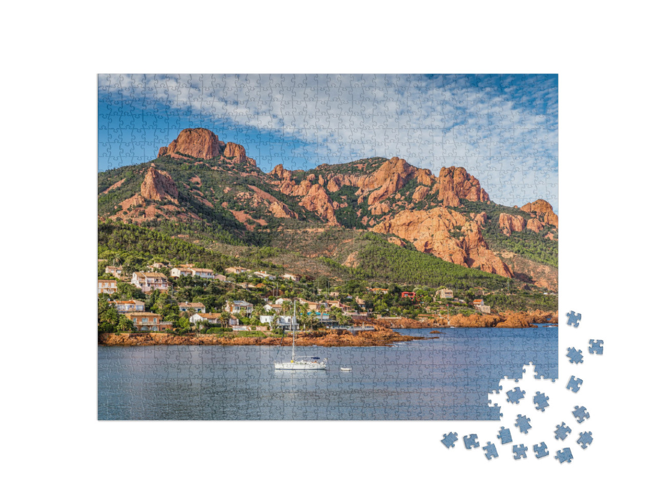 Puzzle de 1000 pièces « Île d'A?le d'Or - St.Raphaël,Côte d'Azur,France »
