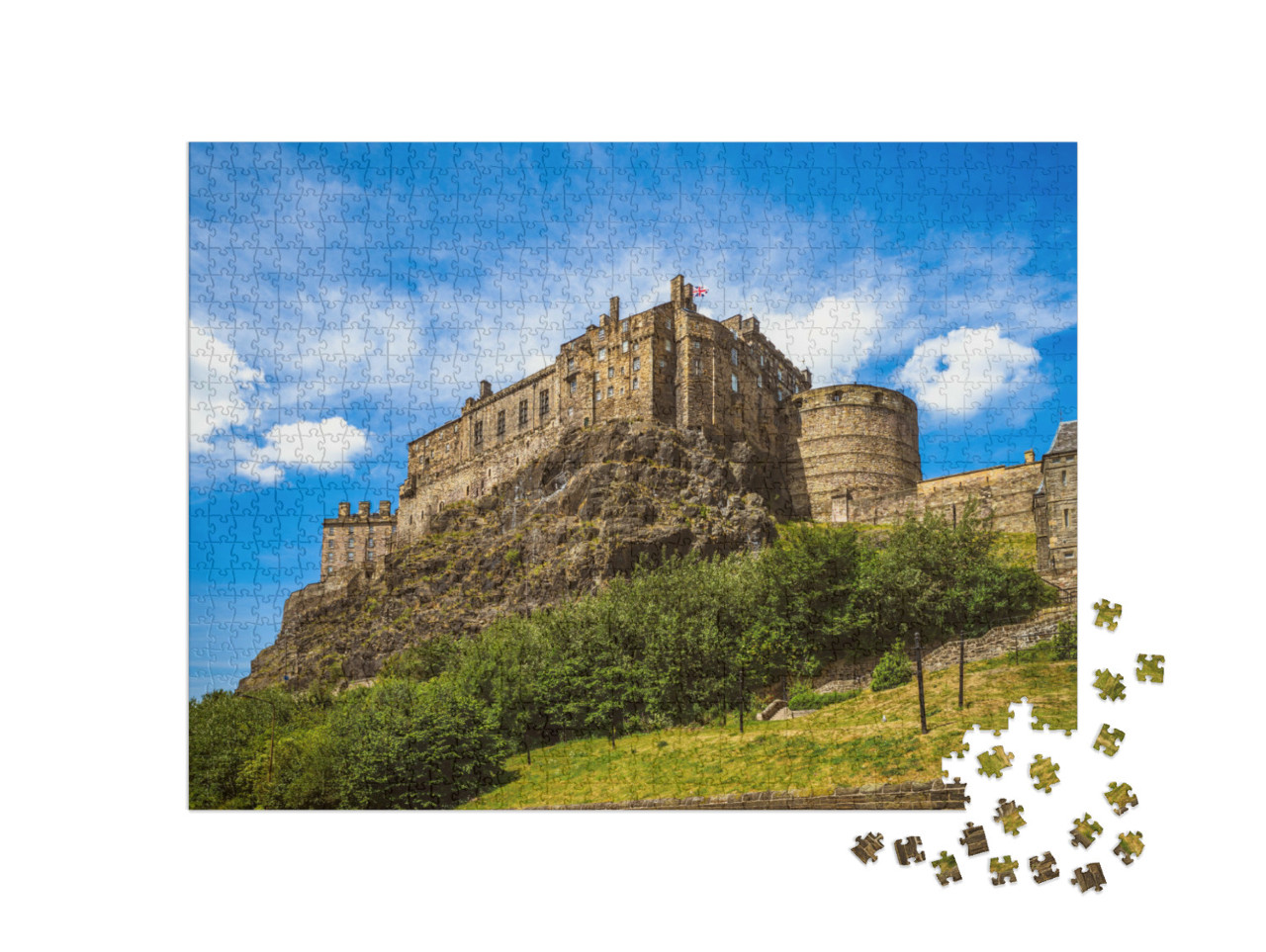 Puzzle de 1000 pièces « Château d'Édimbourg, Écosse, Royaume-Uni »