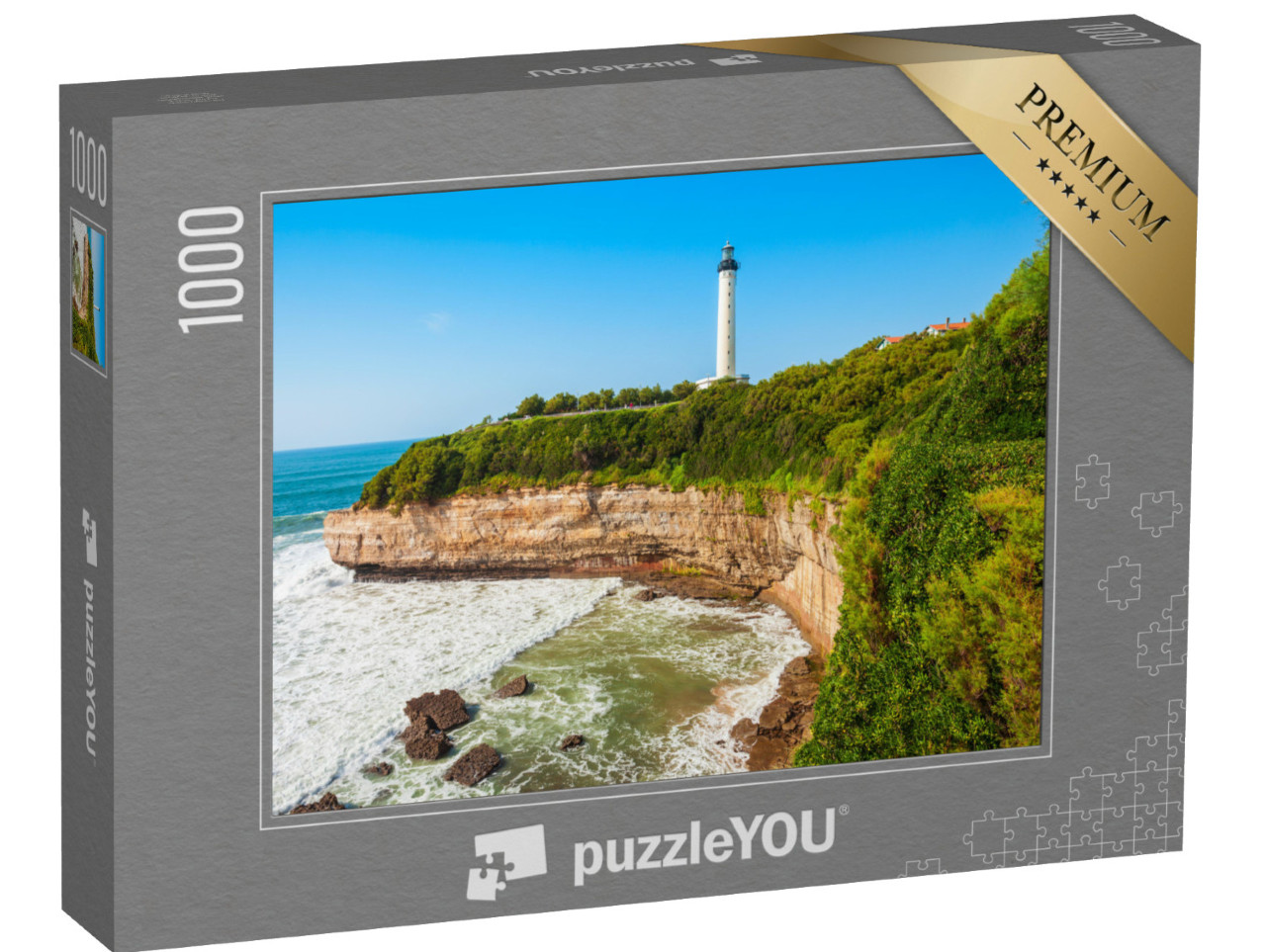 Puzzle de 1000 pièces « Le Phare de Biarritz est un phare situé dans la ville de Biarritz en France. »